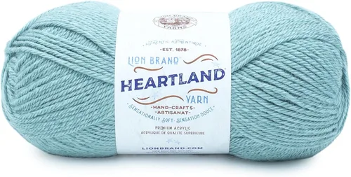 Vista 74 de Lion Brand Yarn Heartland Yarn, Hilo de Peso Medio para Tejer, Ganchillo y Manualidades, 1 Paquete, Great Smoky Mountains Grandes Montañas Humeantes