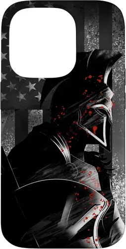 Vista 17 de Funda patriótica para iPhone 16 con bandera de Estados Unidos Spartan Warrior griego antiguo