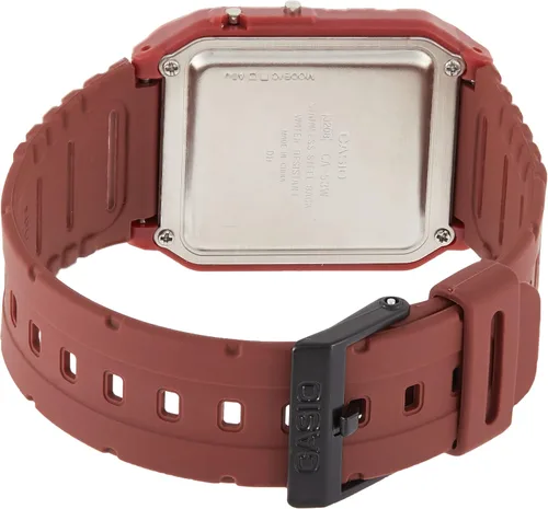 Vista 2 de Casio CA-53WF-4B Calculadora roja digital reloj para hombre original nuevo clásico CA-53 Blanco Digital