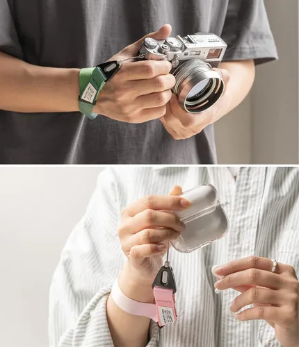Vista 9 de Ringke Correa de mano [correa de muñeca para teléfono] diseñada para correa de cámara y correa de teléfono, cordón universal ajustable resistente