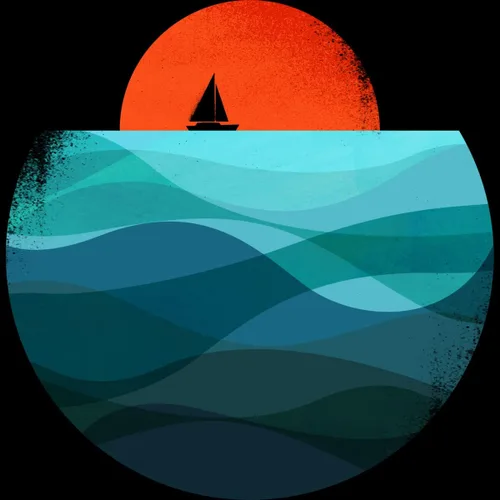 Vista 2 de Design By Humans Camiseta Ocean Wave by radiomode para hombre