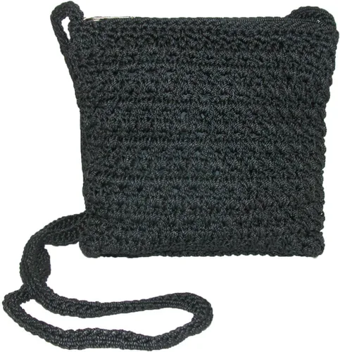 Vista 2 de CTM Bolso bandolera de ganchillo para mujer