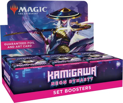 Vista 7 de Magic: The Gathering Kamigawa: Neon Dynasty Set Booster Box 30 paquetes (360 cartas mágicas)