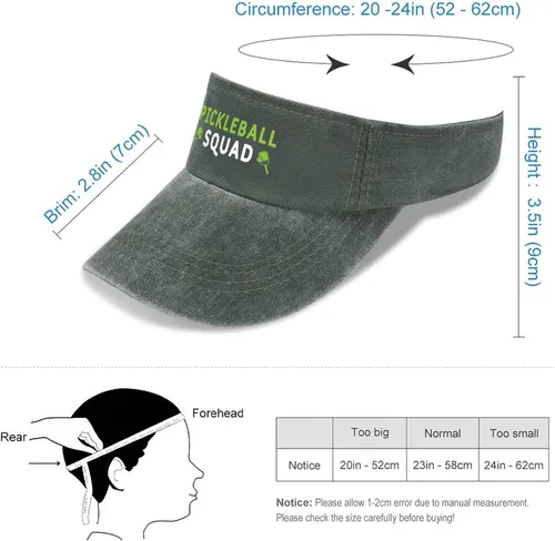 Vista 2 de Pickleball Lovers Gift Baseball Hats for Women Funny Workout Caps for Women Sun Hat Pickleball Squad Summer Hat