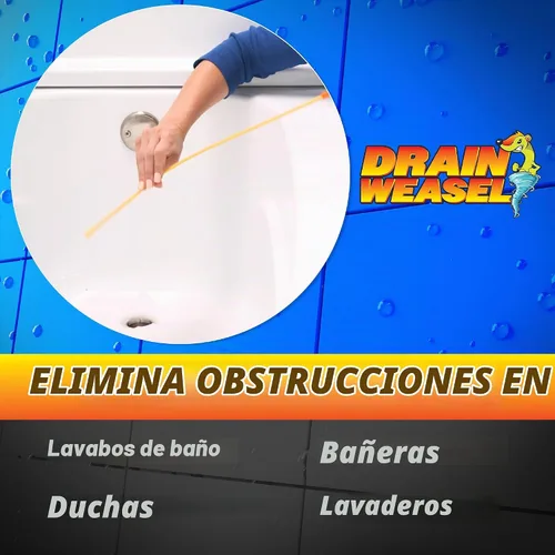 Vista 3 de FlexiSnake Drain Weasel Max Sink Snake - Herramienta para eliminar