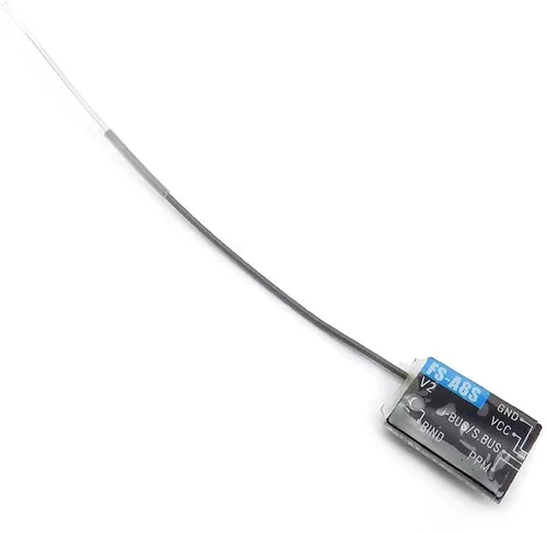 Vista 2 de Flysky FS-A8S Mini receptor con PPM i-Bus SBUS salida 2.4G 8CH RX para avión RC compatible con FS-i6x FS-i10 FS-i6s TM10 TM8