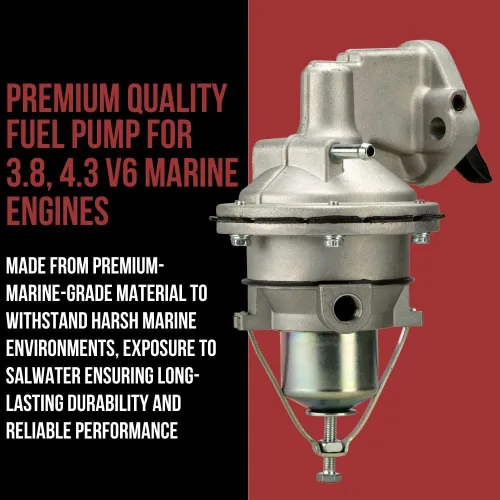 Vista 5 de BOMBA DE COMBUSTIBLE 3.8, 4.3 V6 MARINO. REEMPLAZA MERCURY MERCRUISER 862077A1 y 41141A2. OMC 509408. MCM 175, 185, 205 y 4.3L/LX BRIDA ID M60315