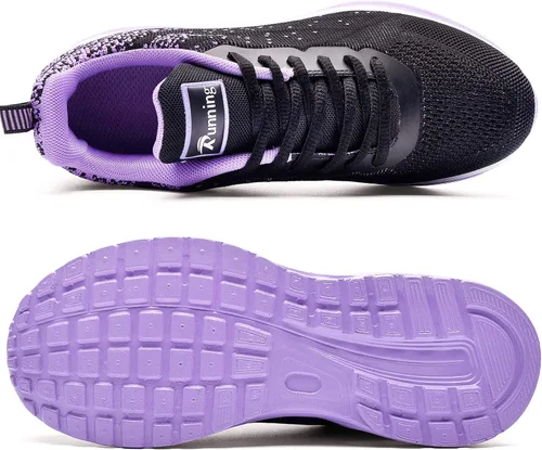 Vista 3 de AUPERF Zapatos de aire para mujer para caminar correr tenis deportes cómodos para gimnasio