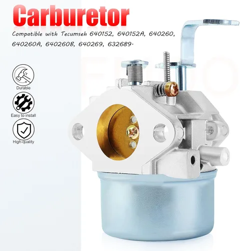 Vista 4 de 640260 640260A 640260B 640269 632689 Carburador compatible con Tecumseh HM80-HM100 LH318XA LH358XA LH358EA 8HP-10HP Coleman Craftsman Generator