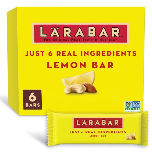 Vista 10 de Larabar - Barra de limón, barra vegana de frutas y nueces sin gluten, barras de 1.6 onzas, 18 unidades 6 ingredientes reales, dátiles, almendras