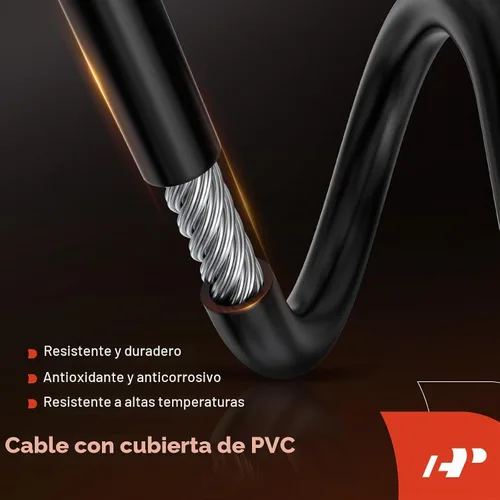 Vista 4 de A-Premium Cable de liberación del capó delantero sin mango compatible con Honda Civic 1992 1993 1994 1995, 91.1 pulgadas