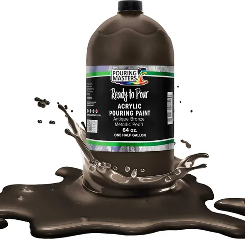 Vista 36 de Pouring Masters - Pintura acrílica premezclada de 8 onzas líquidas listas para verter, oro de 24 quilates, suministros de arte fluido para lienzo