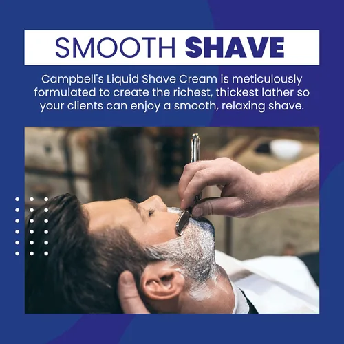 Vista 4 de Campbell's Crema de afeitar líquida 8 oz para barberos