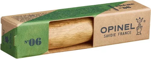 Vista 2 de OPINEL No.06-No.09 Premium Woods, cuchillo de bolsillo plegable de acero inoxidable, fabricado en Francia (No.06/Oak)