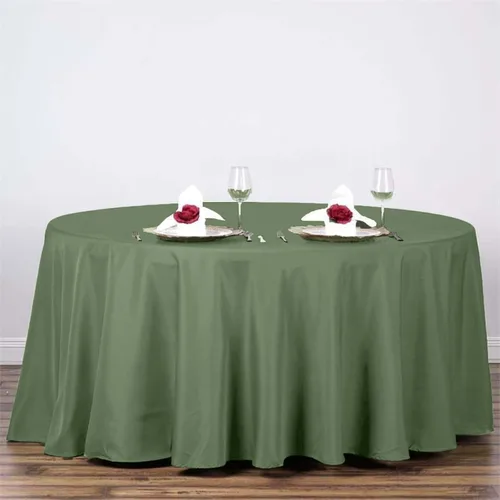 Vista 171 de Efavormart - Mantel redondo de poliéster de 108 pulgadas, 108 pulgadas, para bodas, fiestas, banquetes, restaurantes, color verde manzana