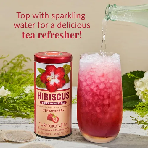Vista 4 de The Republic of Tea - Té de hibisco y fresa, 36