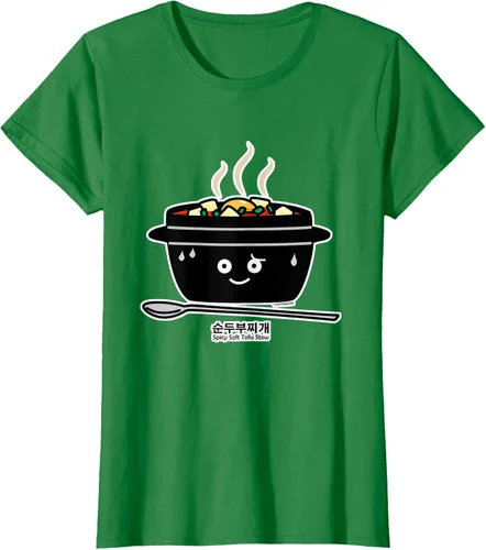Vista 33 de Sopa coreana de guiso de tofu suave picante Sundubu jjigae huevo caliente, gris, S Negro