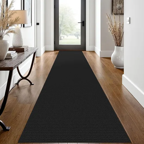 Vista 10 de EARTHALL Alfombra tejida de 2 x 3 pies, lavable para entrada, alfombra trenzada antideslizante, alfombra para puerta interior y exterior, alfombra