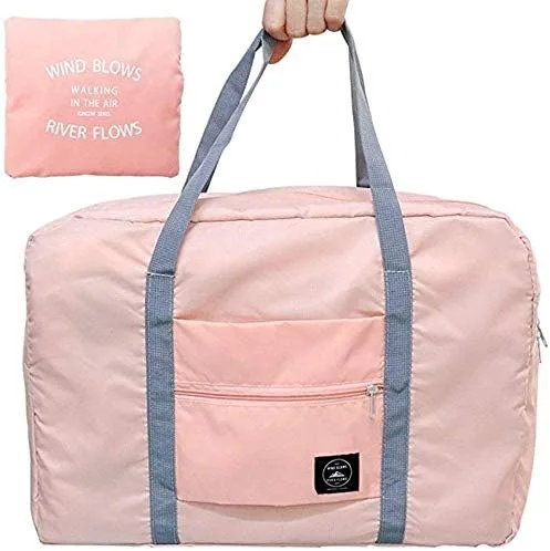 Vista 9 de Bolsa de viaje plegable, almacenamiento de equipaje para deportes, gimnasio, resistente al agua, lona de nailon para hombres, mujeres, 32 litros