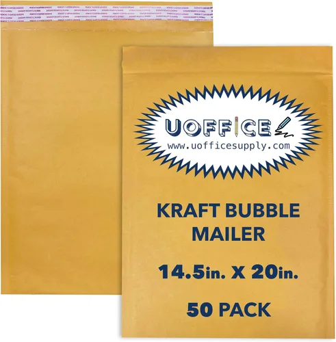 Vista 14 de Sobres de burbujas de papel kraft, 100 sobres acolchados pequeños #0-6 x 10 pulgadas, sobres de burbujas de papel kraft, sobres protectores, sobres