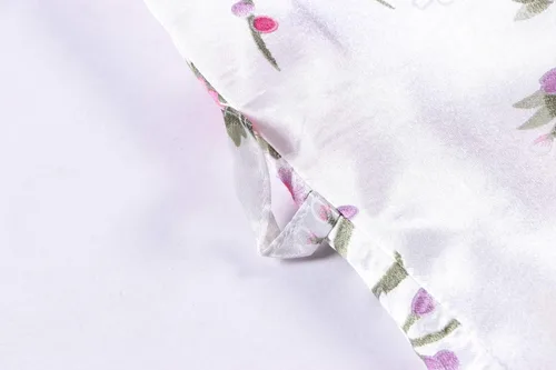 Vista 4 de Bata de baño corta de satén floral para mujer, para novia, damas de honor, ropa de dormir