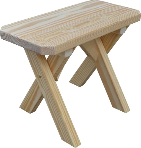 Vista 25 de Furniture Barn USA Pine - Banco cruzado de 2 pies, color negro