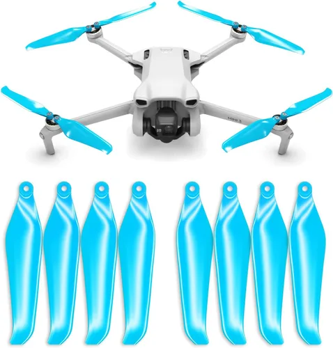 Vista 10 de Hélices sigilosas Master Airscrew para DJI Mini 3 - Negro, juego de 4 hélices