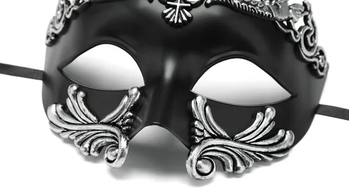 Vista 6 de Máscara de mascarada para hombre, máscara veneciana romana griega para Mardi Gras, baile de máscaras, Halloween, fiesta de graduación