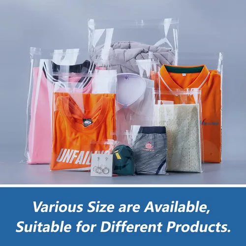 Vista 6 de Bolsas de celofán transparentes de 5" x 7" (100 unidades) - Bolsas de plástico de celofán autoadhesivas - para tarjetas A2 A4 A6 y sobres