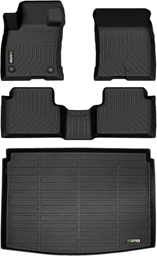 Vista 72 de HAFIDI® - Tapetes para auto con almacenamiento debajo del asiento, para todo clima, antideslizantes, de elastómero termoplástico, para la primera