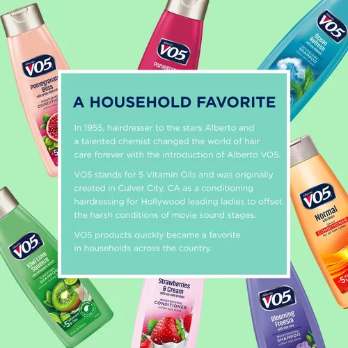 Vista 7 de Champú Moisture Milks, 15 onzas, fresas por Vo5 (paquete de 2)
