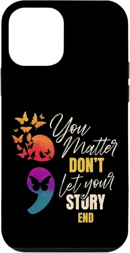 Vista 16 de Semicolon Mental Health Awareness Prevention Case for iPhone 17