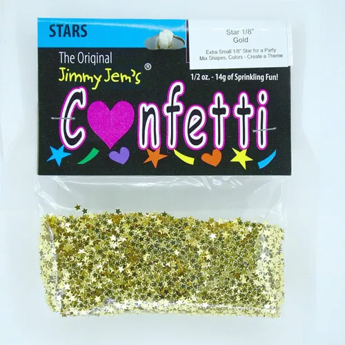 Vista 2 de Confetti Star 1/8" Gold - Paquete al por menor #9933 QS0