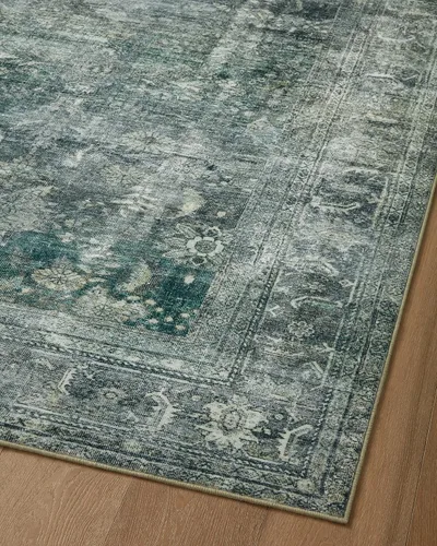 Vista 11 de Loloi Magnolia Home de Joanna Gaines, Colección Banks BAN-03 Azul/Laguna, 2 pies 3 pulgadas x 3 pies 9 pulgadas, altura de pelo de.13 pulgadas