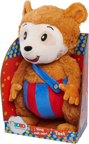 Vista 6 de Simba 109241017 Bobo Siebenschläfer - Juguete de peluche, canta conmigo, reproduce música, 13.8 in, para niños a partir de 3 años