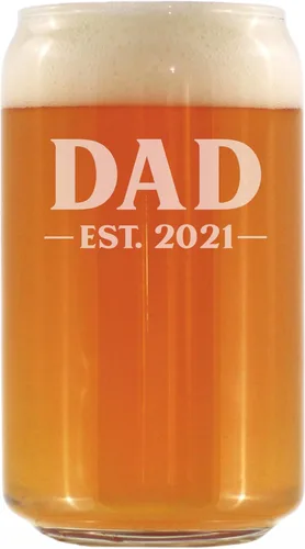 Vista 11 de Dad Est 20XX - Vaso de cerveza para padres primerizos, regalo personalizado de 16 onzas
