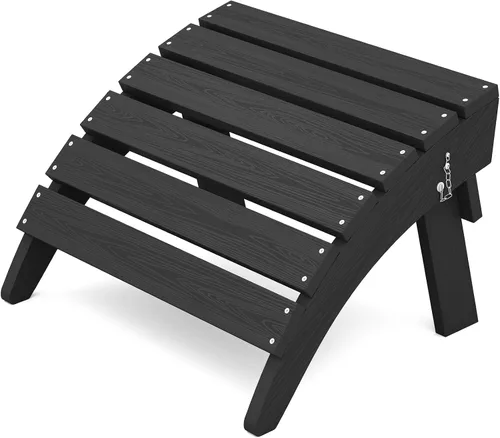 Vista 27 de KINGYES Otomana Adirondack plegable para silla Adirondack, Aruba