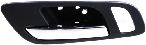 Vista 4 de Para GMC Sierra 2500 HD manija de puerta interior delantera, lado del conductor, bisel negro con palanca cromada (2007-2014) Recorte: SLT