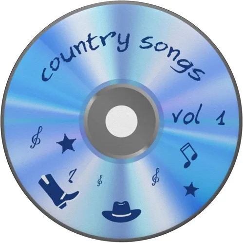 Vista 3 de Disco compacto Diseño de CD Retro 90s Country Songs Vol 1 PopSockets intercambiables PopGrip