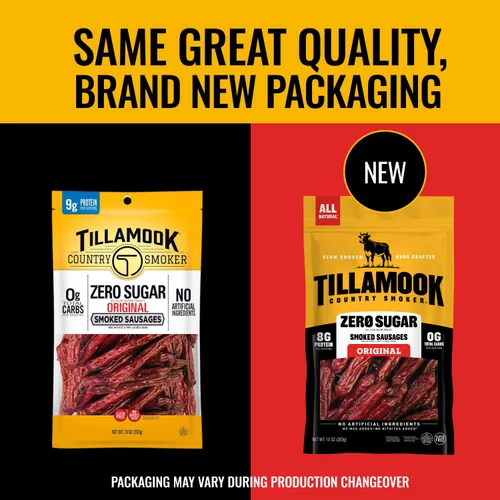 Vista 7 de Tillamook Country Smoker Zero Sugar Original Keto Friendly Salchichas ahumadas, 10 onzas (paquete de 2)