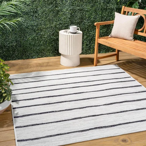 Vista 12 de JONATHAN Y SMB125D-210 - Alfombra de pasillo para interiores/exteriores, diseño bereber a rayas, fácil de limpiar, de alto tráfico, apta