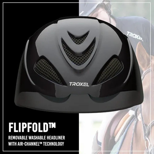 Vista 3 de Troxel Liberty Ultralight Horse Riding Helmet, Low-Profile Adjustable Design, Safety Horseback Riding Gear