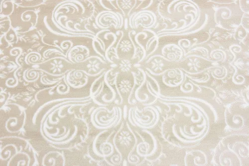Vista 6 de Unique Loom Rushmore Collection Adams - Alfombra redonda de 5 pies, color beige y marfil