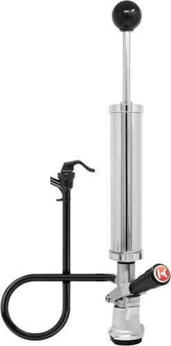 Vista 3 de Kegco Bomba de barril de 8" con mango de palanca para barriles domésticos del sistema D