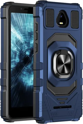 Vista 9 de Funda compatible con Schok Volt SV55, con protector de pantalla de vidrio templado, tecnología de protección resistente, soporte integrado