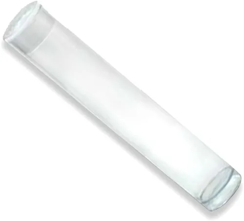 Vista 2 de Sova 3" Clear Round Tubes and caps 9/16" (50)