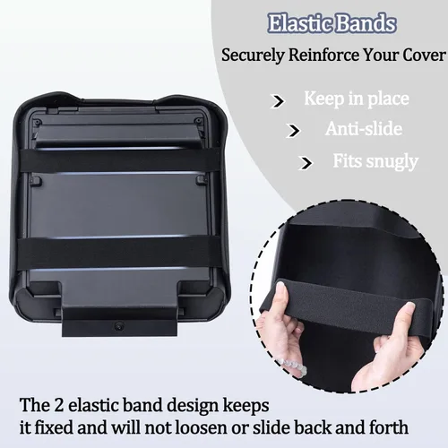 Vista 5 de JDMCAR Cojín de Consola Central Compatible con Ford F150 2021 - 2025 2026 de Cuero PU, Accesorios Interiores de Reposabrazos, Protector de Tapa