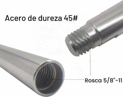 Vista 5 de Varilla de conexión de eje de extensión de amoladora angular de 5/8 "-11 con amoladora ajustable llave inglesa brida Kit de tuerca de brida