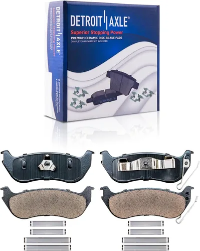 Vista 88 de Detroit Axle - Pastillas de freno traseras para Toyota Prius 2012-2015 Prius Plug-In 2017-2018 Corolla iM 2016 Sion iM 2011-2017 Lexus CT200h