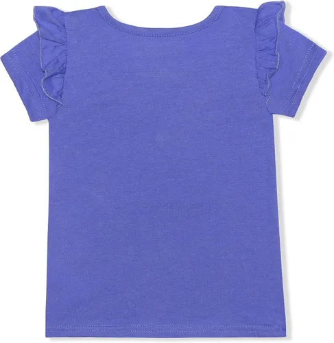 Vista 3 de Disney Frozen - Conjunto de camisetas y leggings Elsa, Anna y Olaf para niñas pequeñas y niños pequeños, color púrpuraazulgris